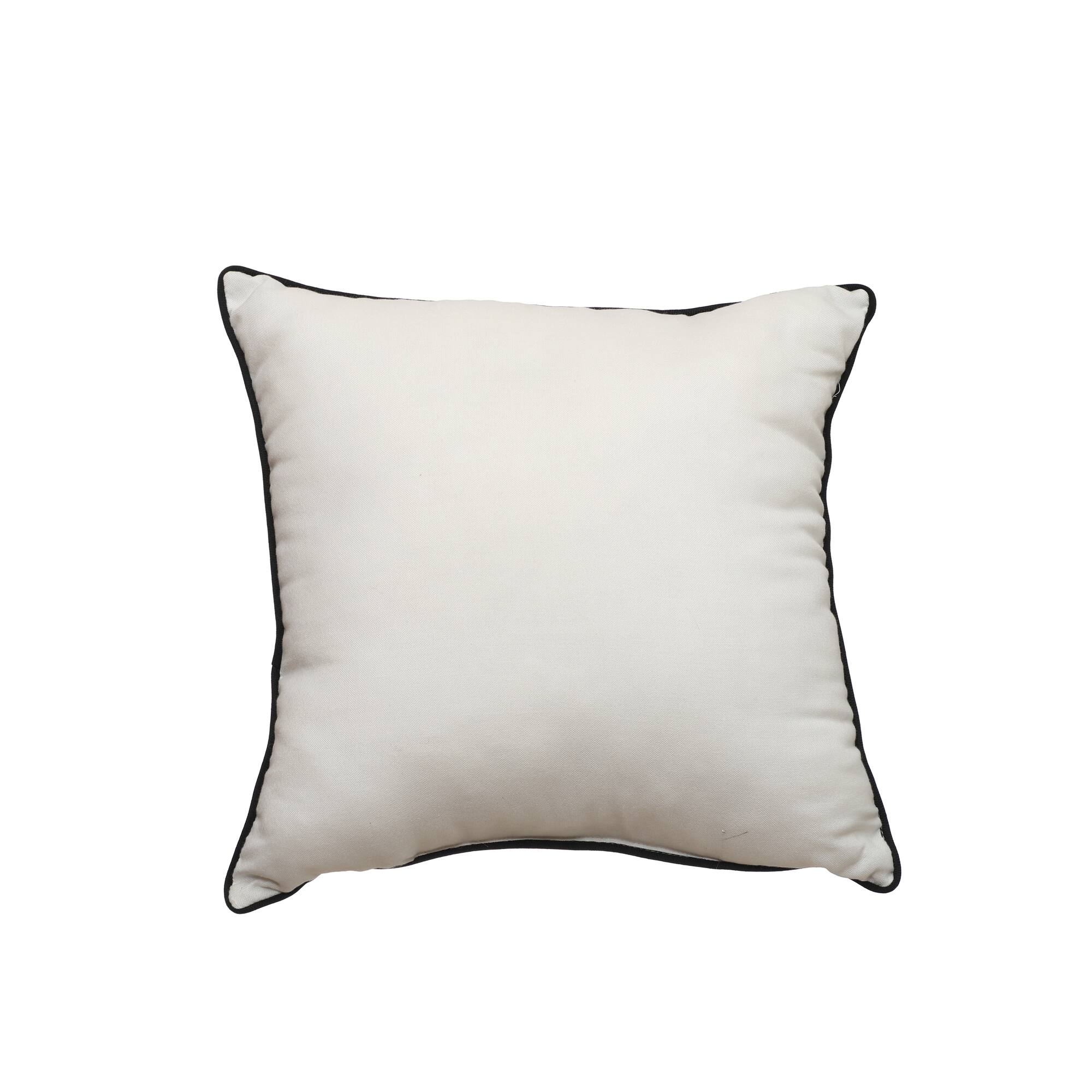 Monochrome Jungle Print Throw Pillow by Ashland®